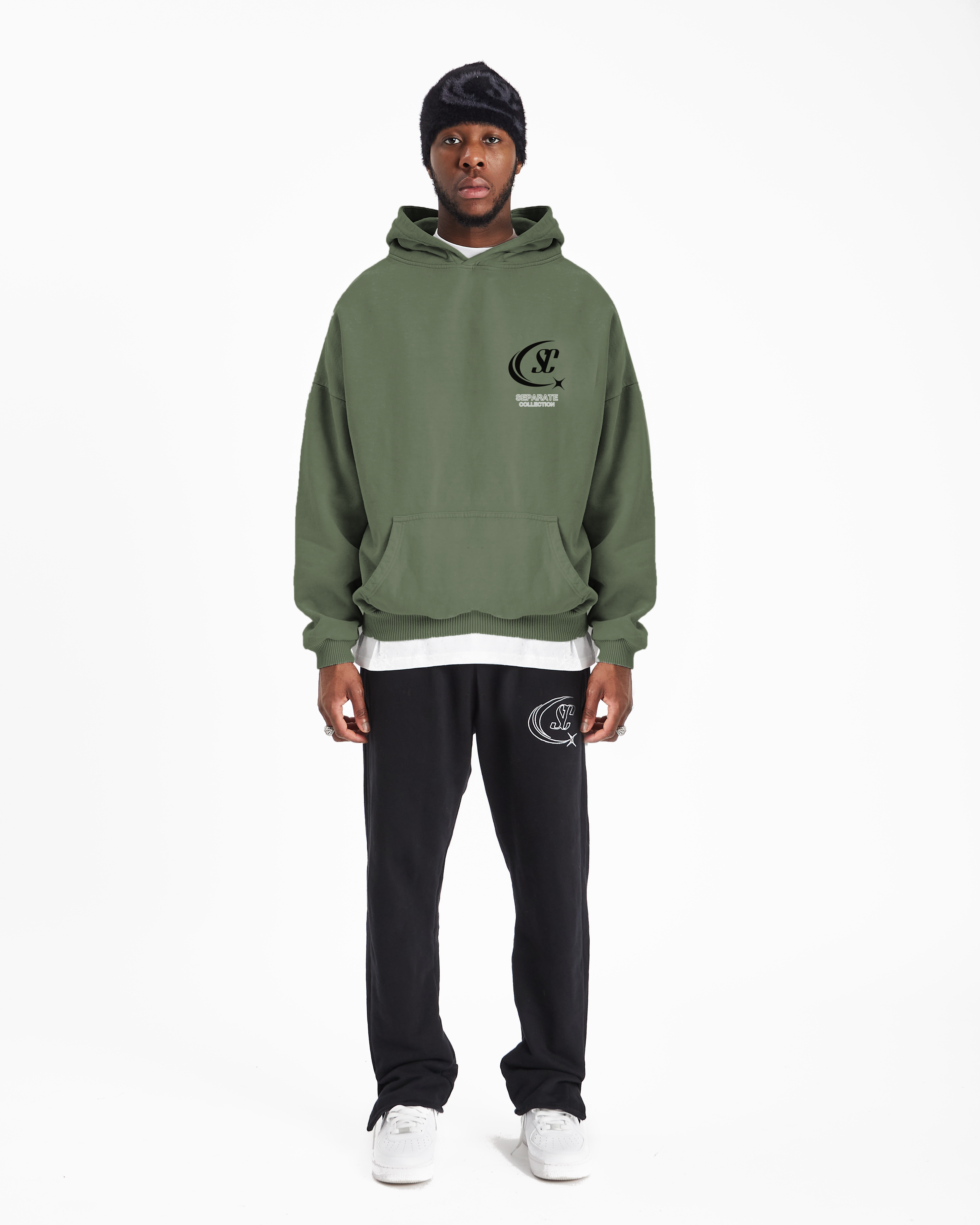 SC Khaki Hoodie Sample